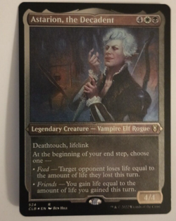 Astarion, the Decadent Etched Foil NM/M Baldurs Gate MTG Magic the Gathering - Image 1