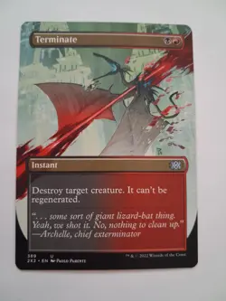 Terminate Borderless NM MTG Double Masters 2022 Magic Gathering - Image 1