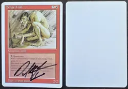 Signed MtG Magic Dan Frazier Artist Proof _ Revised _ SEDGE TROLL _ 1/100! - Image 1