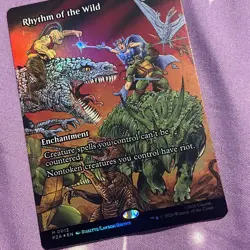 Rhythm of the Wild (Borderless) - 0012 - Foil - PZA Ninja Turtles - NM - In Hand - Image 2