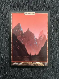 MTG, Magic The Gathering, Mountain x1, Unhinged Near Mint - Image 1