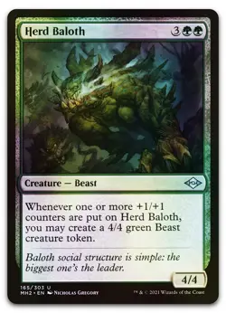 Herd Baloth #165 (Foil) (NM) Modern Horizons 2 MH2 Magic MTG - Image 1