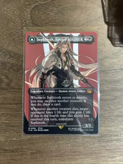 Magic the Gathering Final Fantasy - Sephiroth, Fabled SOLDIER Borderless #0382 - Image 1
