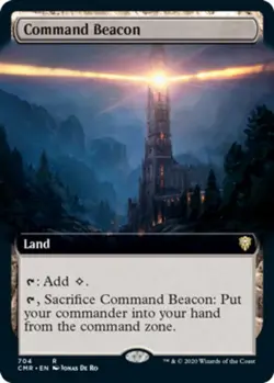 Command Beacon - Foil - Extended Art Commander Legends Magic mtg Light Play, x1 - Image 1