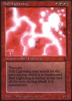 Ball Lightning The Dark Magic mtg Heavy Play, English x1 - Image 1