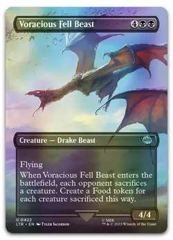 Voracious Fell Beast (Borderless) #422 (Foil) NM Lord of the Rings LTR Magic MTG - Image 1