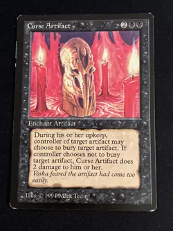 1x Curse Artifact The Dark MP MTG Magic the Gathering x1 MKE - Image 1