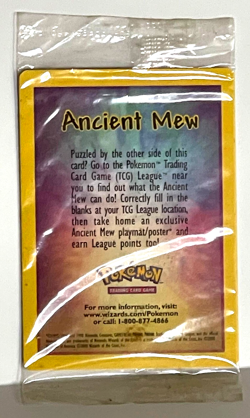 Pokemon Ancient Mew 2000 Movie Black Star Promo Card Factory Sealed Wizards - Image 4