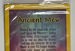 Pokemon Ancient Mew 2000 Movie Black Star Promo Card Factory Sealed Wizards - Image 5