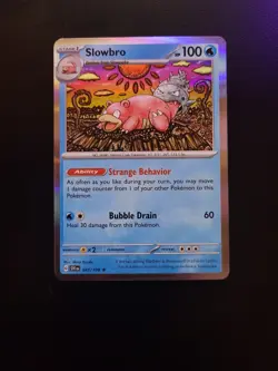Pokemon TCG, Slowbro, Scarlet & Violet Base Set #43, Holographic, Rare - Image 1