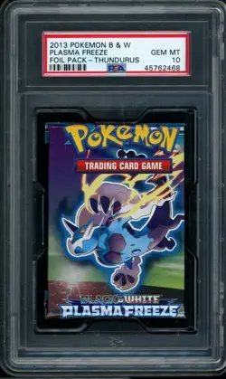 2013 Pokemon BW Plasma Freeze Booster Pack Thundurus Art PSA 10 GEM MINT - Image 1