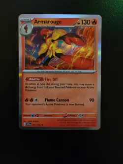 Pokemon TCG, Armarouge, Scarlet & Violet Base Set #41 Holographic Rare - Image 1