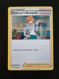 Pokemon TCG Professor's Research Shining Fates 060/072 Regular Holo Rare - Image 1