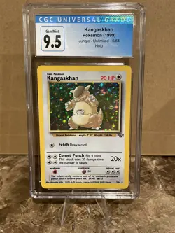 Pokemon Kangaskhan 5/64 Jungle Holo Rare 1999 CGC 10 GEM MINT - Image 2