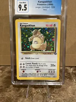 Pokemon Kangaskhan 5/64 Jungle Holo Rare 1999 CGC 10 GEM MINT - Image 3