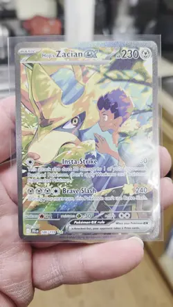 Pokemon TCG Journey Together Hop's Zacian EX Sir 186/159 Near Mint Condition - Image 2