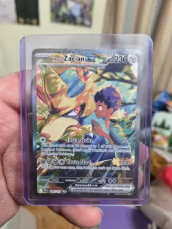 Pokemon TCG Journey Together Hop's Zacian EX Sir 186/159 Near Mint Condition - Image 4