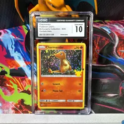 Charmander 9/25 Confetti Holo - CGC Gem Mint 10 - McDonald's Coll. 2021 -Pokemon - Image 1