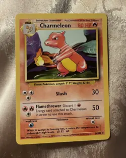 Pokemon TCG Charmeleon Base Set 24/102 Regular Unlimited Uncommon - Image 1