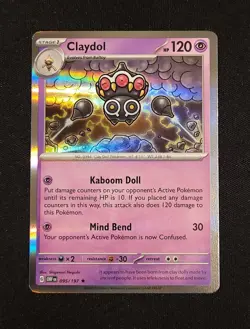 Pokemon TCG, Claydol, Obsidian Flames #95, Holo Rare, Near Mint - Image 1
