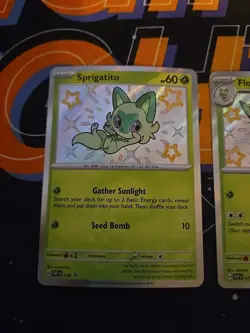Shiny Meowscarada Floragato Sprigatito SVP 076 077 078 Pokemon TCG Promo - Image 2