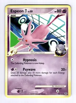 Espeon E4 Rising Rivals #18 (2009) Rare HP Pokemon - Image 1