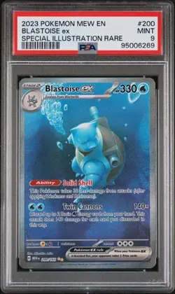 PSA 9 Pokemon TCG Blastoise ex Special Illustration Rare Pokemon 151 200 Mint - Image 1