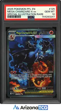 Pokemon 2025 Mega Charizard X ex 125/094 SIR Phantasmal Flames GEM MINT PSA 10 - Image 1