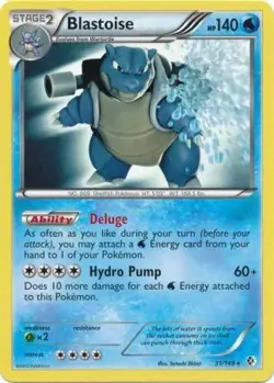 MP Pokemon Blastoise - 31/149 - Non-Holo Ice Shock Theme Deck Exclusive Moderate - Image 1