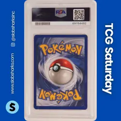 1999 POKEMON UNLIMITED #12/102 NINETALES RARE HOLO PSA 8 - Image 2