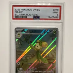 2023 POKEMON SVI EN-SCARLET & VIOLET ILLUSTRATION RARE #200 DOLLIV PSA 9 - Image 5