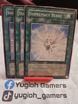 Yu-Gi-Oh Supremacy Berry X3 RGBT Common Light Played - Image 1