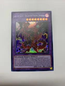 YUGIOH Destiny HERO - Destroyer Phoenix Enforcer MP22-EN209 Prismatic Secret NM - Image 1