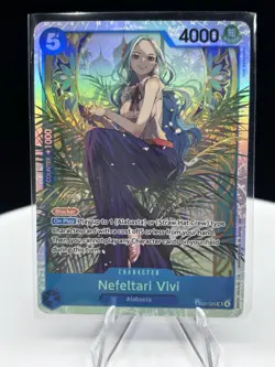 Bandai One Piece CCG Nefeltari Vivi SR EB03-024 Foil Blocker 4000 Power English - Image 1