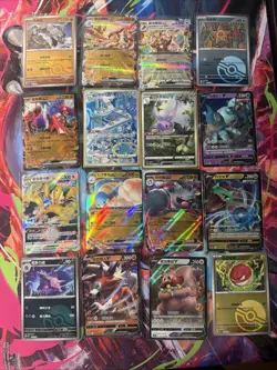Pokemon 16 Card Lot nm V Max Mega Amazing Ex HOLO Rare Hits Only F59 - Image 1