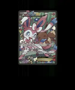 FAN-ART READ DESCRIPTION BELOW HOLO SYLVEON Card SYLVEON Pokemon Card p2 - Image 1
