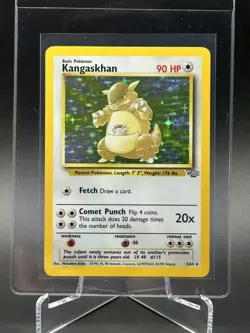 Kangaskhan 5/64 WOTC Jungle Set Holo Rare Pokemon Card LP - Image 1