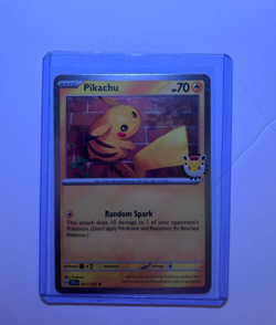 Pikachu 051/162 Pokemon Day 2026 - Anniversary Stamped Promo Card NM - Image 1