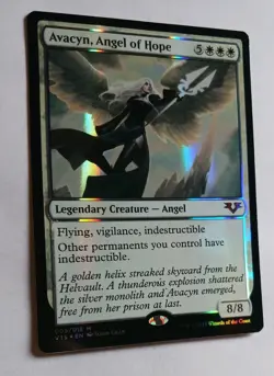 Mtg Avacyn, Angel of Hope FOIL LP/NM From the Vault: Angels Commander Card - Image 1
