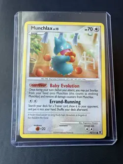 Pokemon TCG Munchlax Rising Rivals Card 70/111 2009 Regular Common - Image 3
