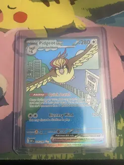 Pidgeot EX 225/197 Obsidian Flames Special Illustration Rare Card NM - Image 1