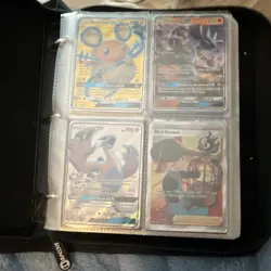 Pokemon TCG Holo Foil Full Art trainer vmax v gx card lot binder - Image 2