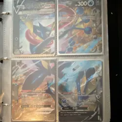 Pokemon TCG Holo Foil Full Art trainer vmax v gx card lot binder - Image 4