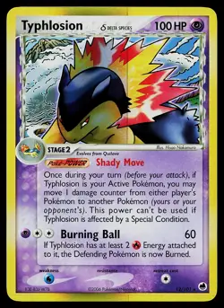 Pokemon Card - Typhlosion Dragon Frontiers 12/101 Holo Rare - Image 1