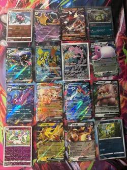 Pokemon 16 Card Lot nm V Max Mega Amazing Ex HOLO Rare Hits Only F47 - Image 1