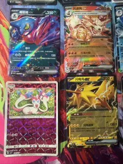 Pokemon 16 Card Lot nm V Max Mega Amazing Ex HOLO Rare Hits Only F47 - Image 3