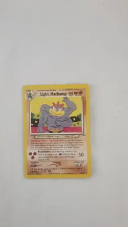 Pokemon TCG Light Machamp Neo Destiny, 2000 Card 25/105 Unlimited Rare. Stage 2. - Image 1