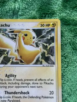 NM Pokemon Pikachu TCG Black Star Promo Holo Card #012 2003 - Image 2