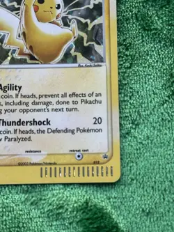 NM Pokemon Pikachu TCG Black Star Promo Holo Card #012 2003 - Image 3