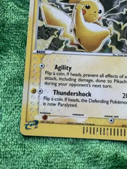 NM Pokemon Pikachu TCG Black Star Promo Holo Card #012 2003 - Image 4